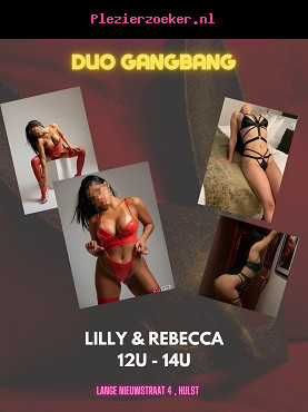 Zondag 11/10 12u - 14u Duo Gangbang met Rebecca en Lilly