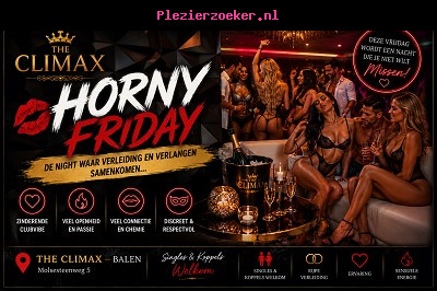 Vrij 10/07 **horny Friday** 20u / 03u