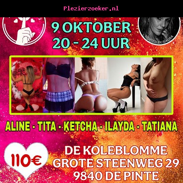 Vrijdag 9 Oktober / De Pinte / 20 tot 24 Uur