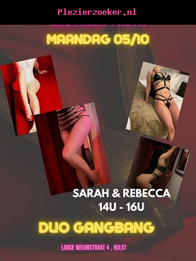 Ma 05/10 - Duo Gangbang met Sara & Rebecca - Sexy Freya