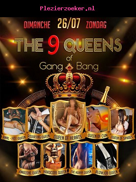 Bunga Bunga & the 9 Queens of GB Zondag 26 Juli in 2 Be Club van 15 tot 20u