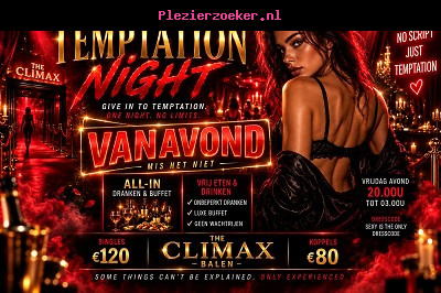 Vrij 18/09 Temptation Night 20u / 03u