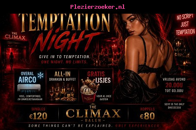 Vrij 17/07 Temptation Night!! 20.00u