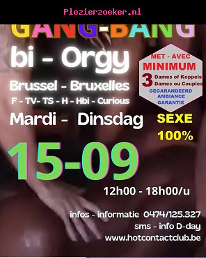 Super Party Deze Dinsdag met Minimum 2-3 Dames & 1-2 Koppels