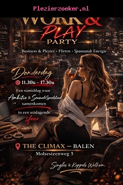 Dond 23/04 Work & Play!! 11.30u / 17.30u
