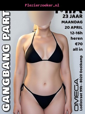 Gangbang met Mia (23 Jaar) Op Maandag 20 April Vanaf 12u