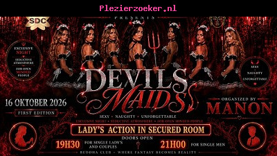 Devil's Maids 16/10. Vanavond Gaan de Helsdeuren Open in de Buddha Club