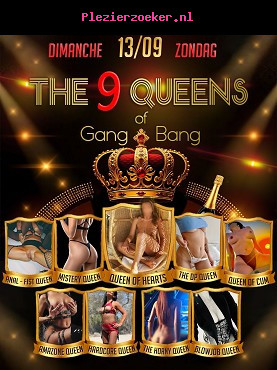 Bunga Bunga & the 9 Queens of GB Zondag 13 September in 2 Be Club van 15 tot 20u