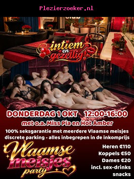 Vlaamse Geile Meiden Gangbang op Donderdag 1 Okt Vanaf 12u