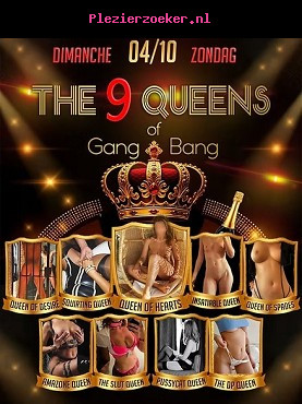 Bunga Bunga & the 9 Queens of GB Zondag 4 Oktober in 2 Be Club van 15 tot 20u