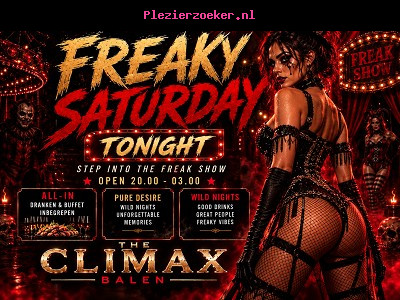Zat 26/09 Freaky Saturday!! 20u / 03u