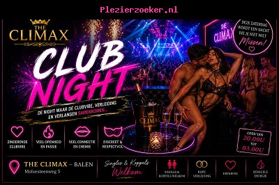 Zat 11/07 ** Club Night **! 20u tot 03u