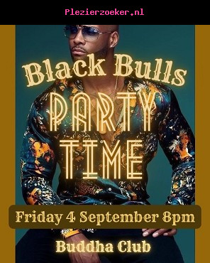 Black Bulls Party in Club Buddha in Boom op Vrijdag 4 September