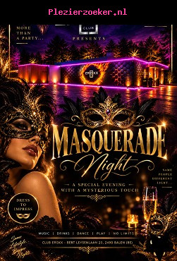 Vrijdag 9 Oktober Ball Masque on Friday!!
