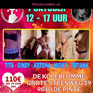 Donderdag 1 Oktober / De Pinte / 12 tot 17 Uur
