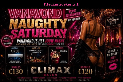 Zat 22/08 Naughty Saturday! 20u / 03u