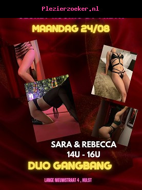 Ma 24/08 14u-16u Duo Gangbang met Sara & Rebecca
