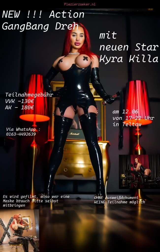 Geiler Gangbang Dreh mit Pornostar Kyra Killa in Teltow bei Berlin